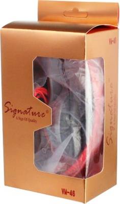 Signature smart phones by Edee Over-the-ear Wired Headphones (Red, Over the Ear) 