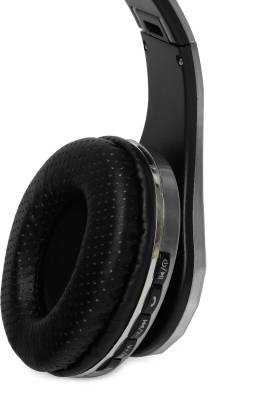 Hottech 3271 Stereo Dynamic Wired & Wireless bluetooth Headphones (Silver, Over the Ear) 