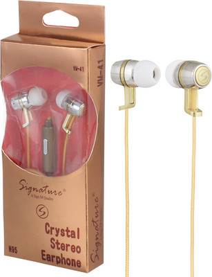 

Signature VM-41 Trendy Headphone(Golden, In the Ear)