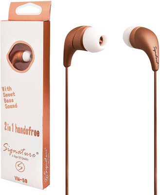 

Signature VM-59 Headphone(RoseGold, In the Ear)