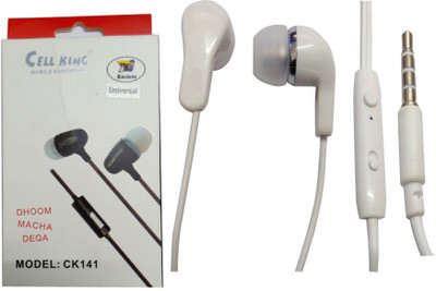 

B.S. Enterprise BS Enterprise Stereo Sound Handsfree Earphone For Lenovo K3 Note Headphone(White, In the Ear)