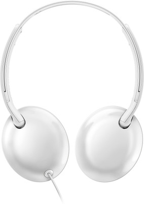 Philips SHL 4400WT/00 Wired Headset without Mic(White, On the Ear)