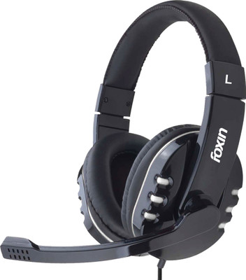 

Foxin FHM-304U Black Headphone(Black, In the Ear)
