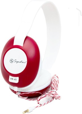 Signature VM 54 Headphone(Red, Over the Ear)
