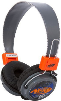 

Sakar Nerf 36356-Blu-Tru Round Flat Headphones Headphone(Black)