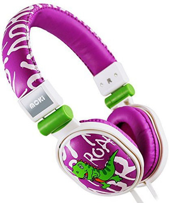 

Moki International Moki Acchppoa Dinosaur Soft Cushion Headphones Headphone(Purple)