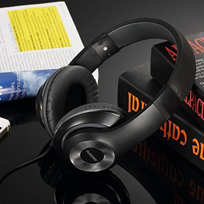 

Ausdom Lightweight Wi Over-Ear Hd Stereo Headset Sports Music Headphone Mic Professional Notebook With A Microphone Headset Computer Game, Soft Headphone(Black)