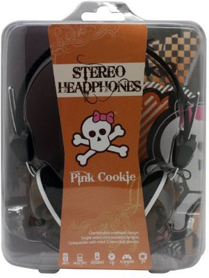 

Dgl Pck-825-Lpc Hype Cookie Heart Skull Headphones, Gray Headphone(Black)