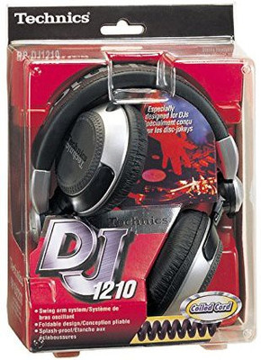 

Technics Rpdj1210 Swig Arm Dj Headphone Fold Coil Headphone(Black)