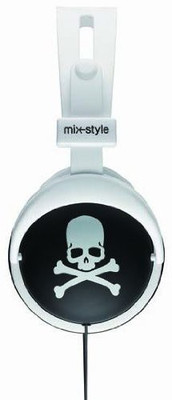 

Mix-Style Mix Style Headphones Skull Headphone(White)