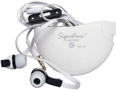 Signature VM-49 Headphone(White, In the Ear)