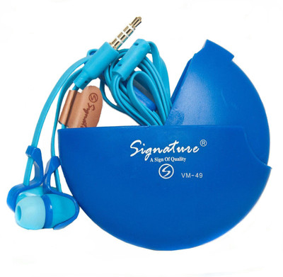 

Signature VM-49 Headphone(Blue, In the Ear)
