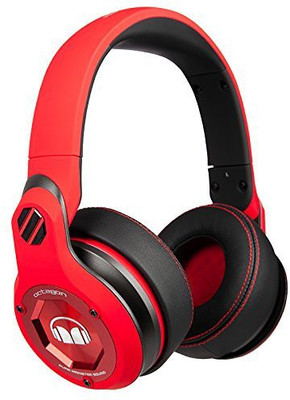 

Monz9 Monster Octagon Over-Ear Headphones - Matte Headphone(Red)