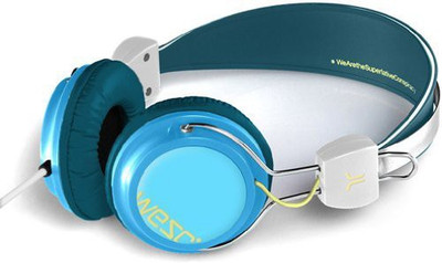 

Wesc Bongo Headphones Teal, One Size Headphone(White)