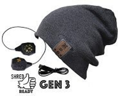 

Be Headwear 24/7 Charcoal Gray Gen 3.0 With Be-Link Audio System- Wireless Bluetooth Stereo Headphones, Built-In Mic For Hands Free Phone Calls Headphone(Grey)