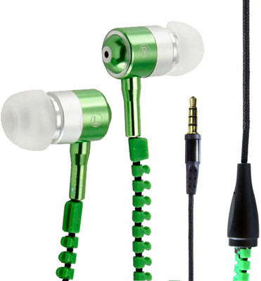 Fellkon Spice Mobile Phones Wired Headphones Green, In the Ear available at Flipkart for Rs.399