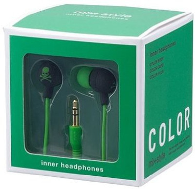

Mixstyle Inner Headphones Skull Black Green * Mix-260389 Mixstyle Inner Headphones Skull Black * Mix-260389 Headphone(Green)