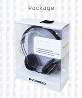 

Zumreed Zhp-300 Slim Wire Headband Stereo Headphones Headphone(Black)