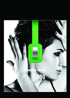 

Sharper Image Shp2000Gr Universal Tangle Free Foldable Headphones With Mic Headphone(Green)