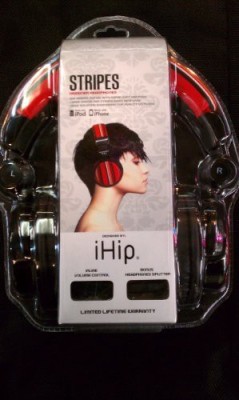 

Ihip Ip-Stripes-R Dj Style Stripes Headphone - /Black Headphone(Red)