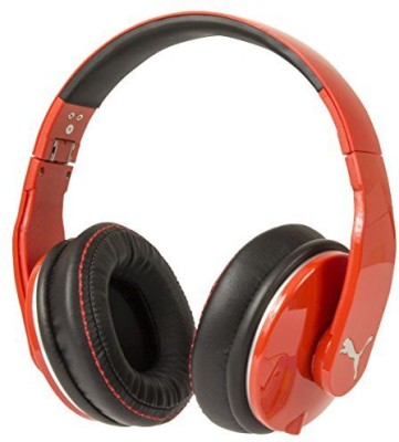 red puma headphones