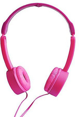 

Maxrock Foldable Over-Head Headphones With Adjustable Headbands 3.5Mm Universial Jack () Headphone(Pink)