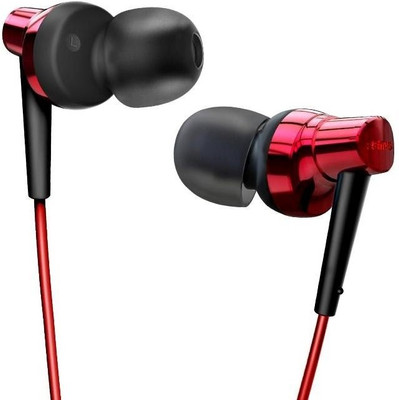 Remax 575 Super Bass Stereo In-Ear With Mic Headphone(Red, In the Ear)