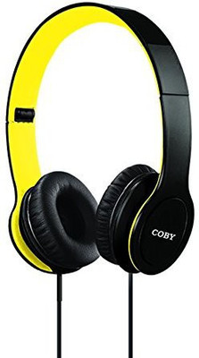 

Coby Cvh-801-Ylw Folding Stereo Headphones Headphone(Black)