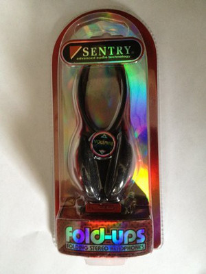 

Sentry Fold Ups Folding Stereo Headphones Color Varies - Ho248 Headphone(Black)