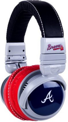 

Bigr Audio Mlb Licensed Over-Ear Headphones With Mic, Atlanta Braves Headphone(Multicolor)