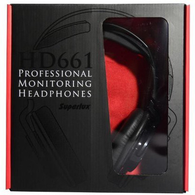 

Superlux Hd661 Closed-Back Professional Headphone With Detachable Straight Cables Headphone(Black)