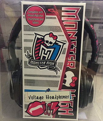 

Sakar Monster High Printed Plush Headphones - Styles May Vary,35148 Headphone(Black)