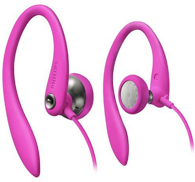 

Philips Shs3200Pk/37 Flexible Earhook Headphones Headphone(Pink)