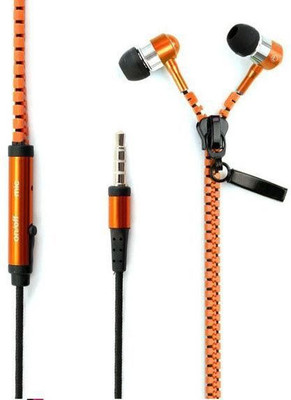 

Edmotic I-ZIPPY TANGLE FREE ZIP EARPHONE (Orange) Headphone(Orange, In the Ear)