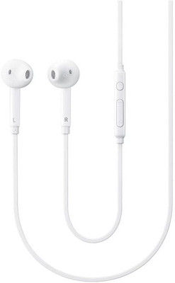 

Un Branded S6 Wired Headset with Mic(White, In the Ear)