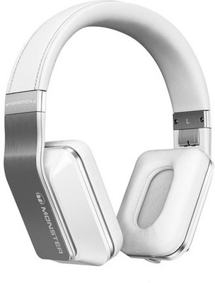 Monster MH INS OE WH NC CUA WW Wired Headset(White, On the Ear)