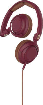 

Skullcandy S5LWGY-414 Wired Headset with Mic(Maroon & Copper, On the Ear)