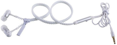 

Skyberg Zipper Wired Headset with Mic(White, In the Ear)