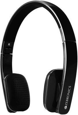 Zebronics Happy Head Wireless Bluetooth Headset (Black) 