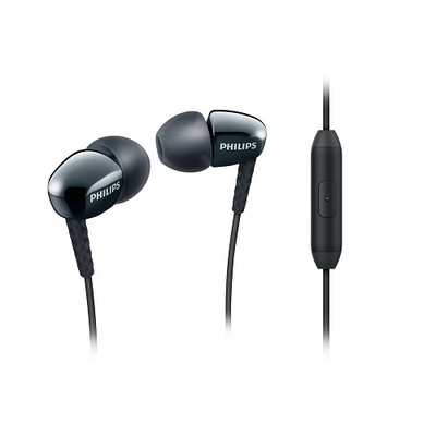 

Philips IN ear Headphone with Mic Wired Headset with Mic(Black, In the Ear)