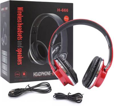 iKare H 666 Wired &amp; Wireless Bluetooth Headset With Mic