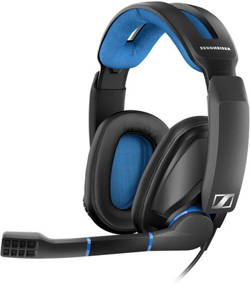 

Sennheiser GSP 300 Wired Headset with Mic(Black and Blue, Over the Ear)