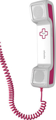 

Swiss Voice CH-05 Wired Headset with Mic(White & Pink, On the Ear)