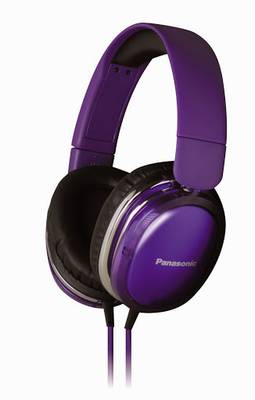 Panasonic RP-HX350E Wired Headphones (Violet, Over the Ear) 