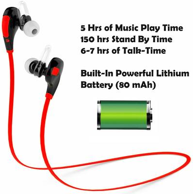 TAGG Jogger-Red Wireless Bluetooth Headset With Mic