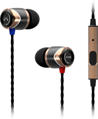 

SoundMagic E10S Wired Headset with Mic(Black/Gold, In the Ear)