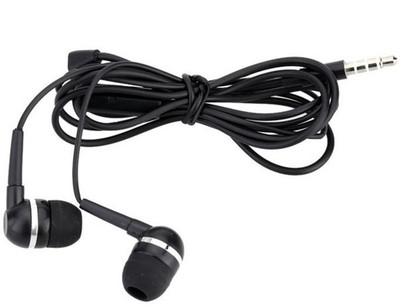 

MAX JIO MAXEARNEA001 Wired Headset with Mic(Black, In the Ear)