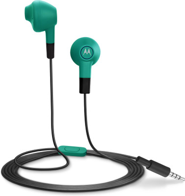 Motorola Lumineers Wired Headset(Turquoise Blue, In the Ear)