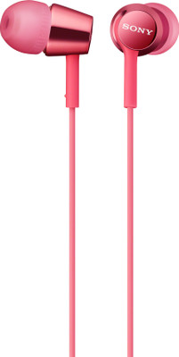Sony MDR-EX150AP Wired Headset with Mic(Pink, In the Ear)
