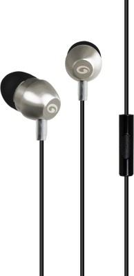 

Amkette Trubeats X9 Metal Wired Headset with Mic(Silver-Black, In the Ear)